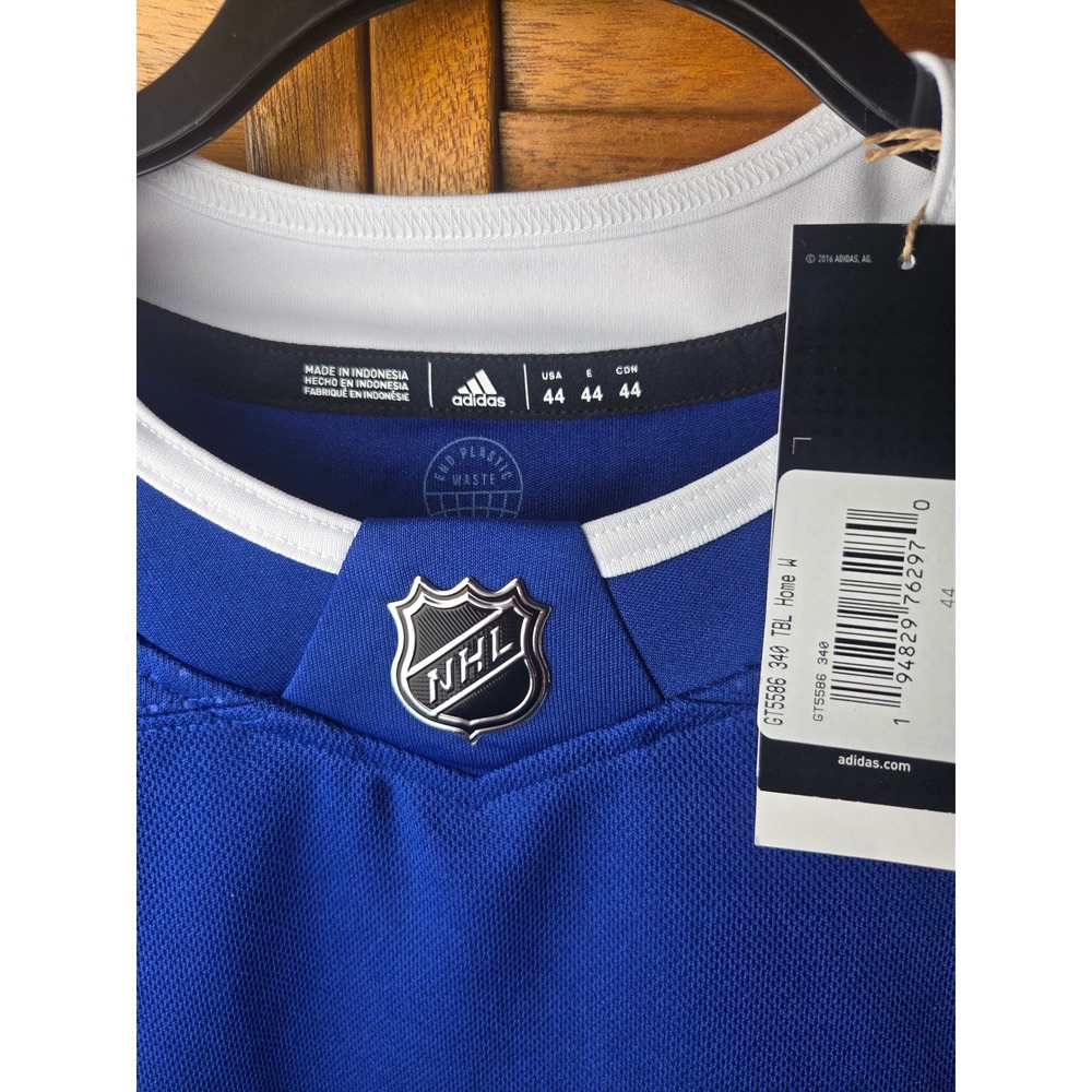 Tampa Bay Lightning Adidas Authentic Home Jersey Mens 44 - Picture 2 of 6